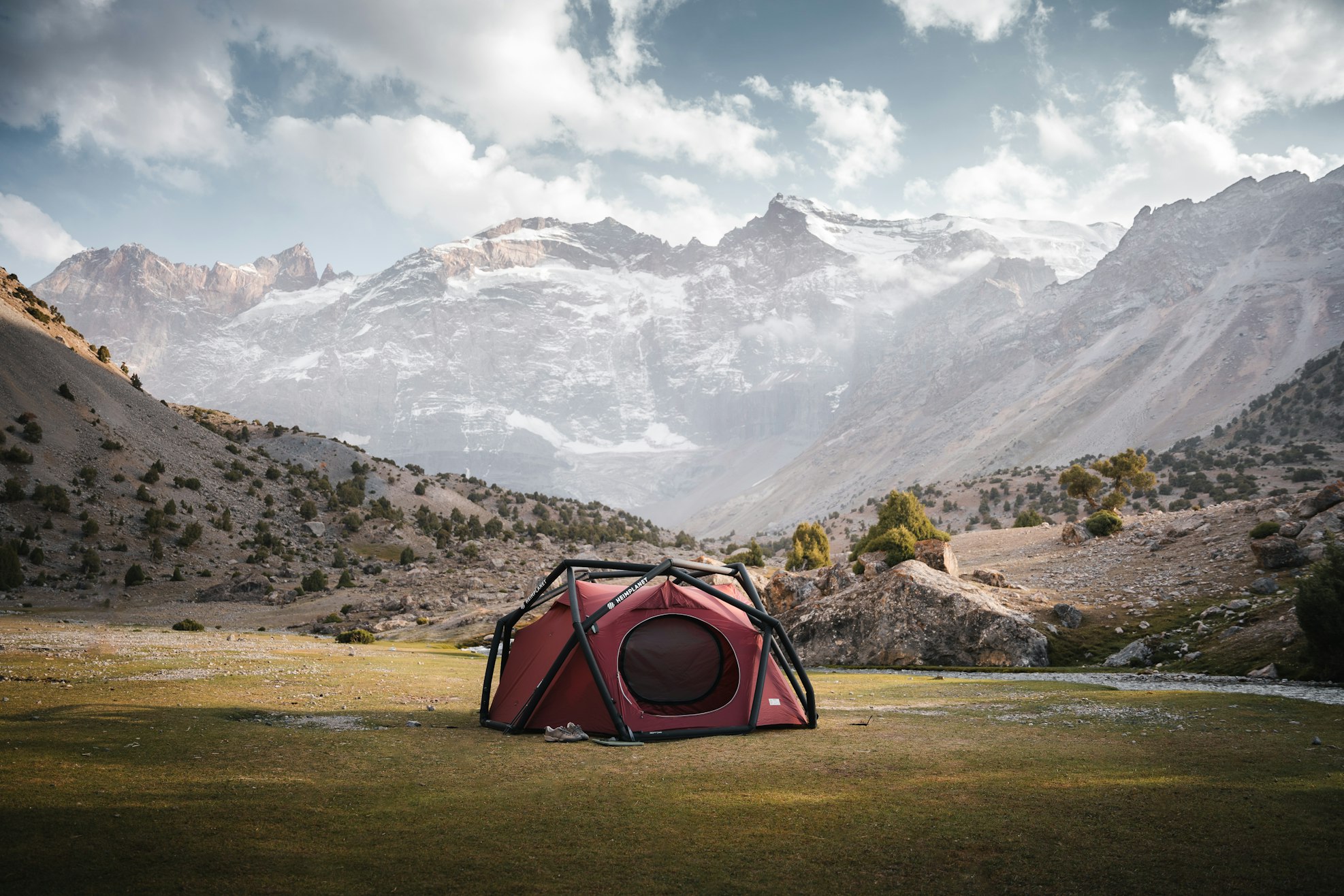 Tent in the mountains